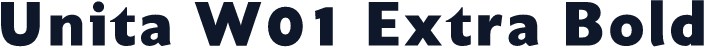 Unita W01 Extra Bold