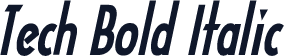 Tech Bold Italic