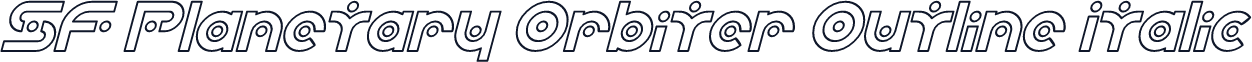 SF Planetary Orbiter Outline Italic