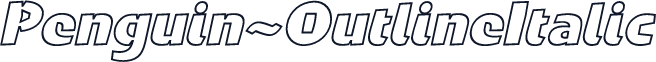 Penguin-OutlineItalic