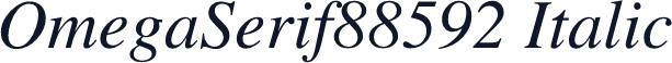 OmegaSerif88592 Italic