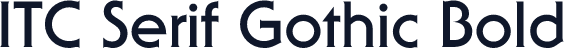 ITC Serif Gothic Bold