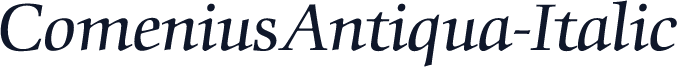 ComeniusAntiqua-Italic