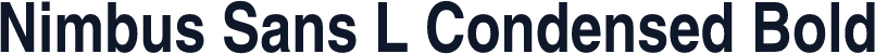 Nimbus Sans L Condensed Bold