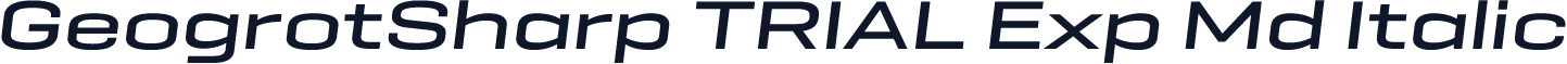 GeogrotSharp TRIAL Exp Md Italic