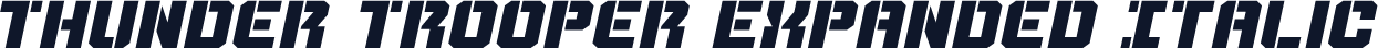 Thunder Trooper Expanded Italic