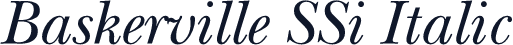 Baskerville SSi Italic