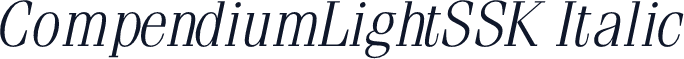 CompendiumLightSSK Italic