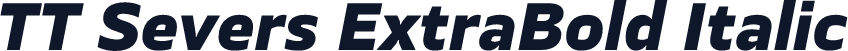 TT Severs ExtraBold Italic