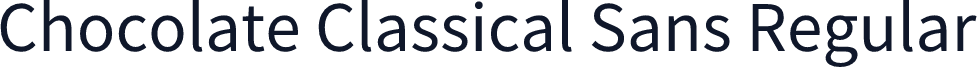 Chocolate Classical Sans Regular