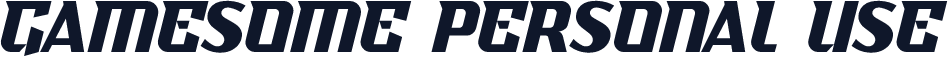 Gamesome Personal Use
