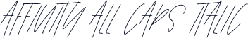 Affinity All Caps Italic