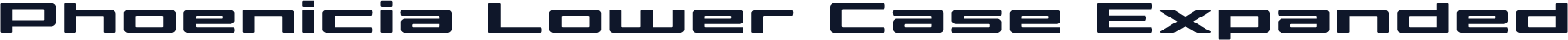 Phoenicia Lower Case Expanded