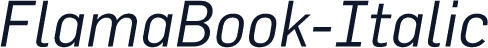 FlamaBook-Italic