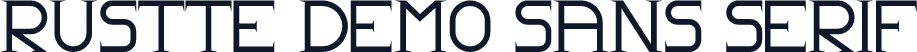 Rustte Demo Sans Serif