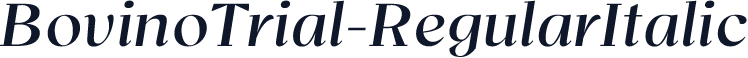 BovinoTrial-RegularItalic