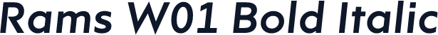 Rams W01 Bold Italic
