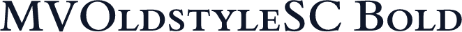 MVOldstyleSC Bold
