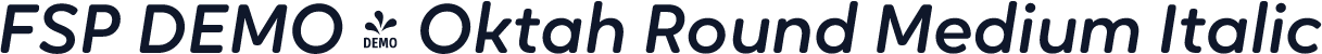 FSP DEMO - Oktah Round Medium Italic
