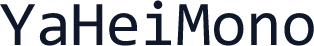 YaHeiMono