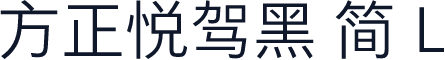 方正悦驾黑 简 L