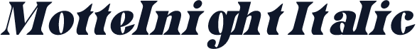 Mottelnight Italic