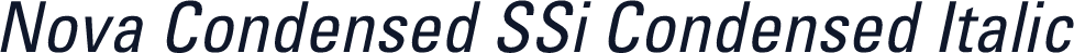 Nova Condensed SSi Condensed Italic