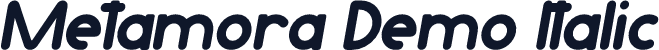 Metamora Demo Italic