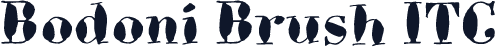 Bodoni Brush ITC
