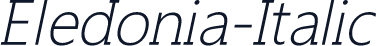 Eledonia-Italic