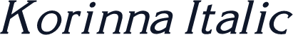 Korinna Italic
