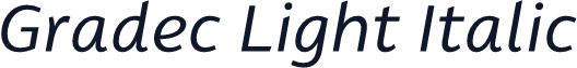 Gradec Light Italic