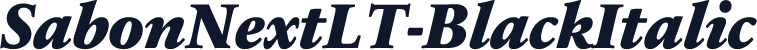SabonNextLT-BlackItalic