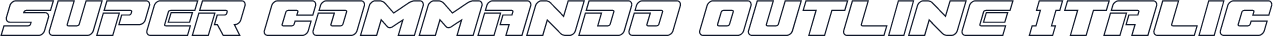 Super Commando Outline Italic