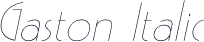 Gaston Italic
