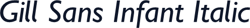 Gill Sans Infant Italic