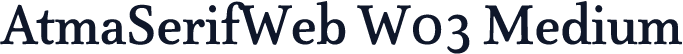 AtmaSerifWeb W03 Medium