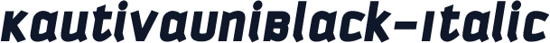 KautivaUniBlack-Italic