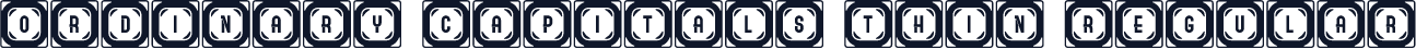 Ordinary Capitals Thin Regular