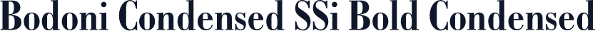 Bodoni Condensed SSi Bold Condensed