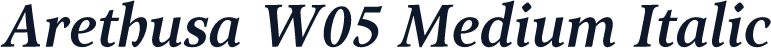 Arethusa W05 Medium Italic