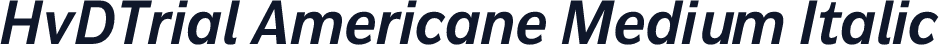 HvDTrial Americane Medium Italic