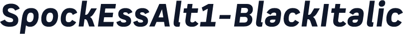SpockEssAlt1-BlackItalic