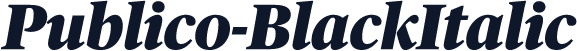 Publico-BlackItalic