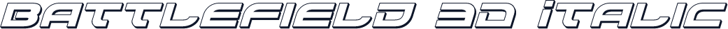 Battlefield 3D Italic