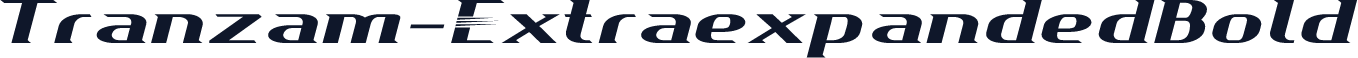 Tranzam-ExtraexpandedBold