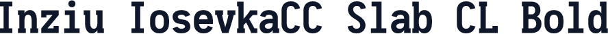 Inziu IosevkaCC Slab CL Bold