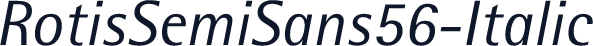 RotisSemiSans56-Italic