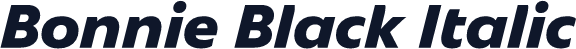 Bonnie Black Italic