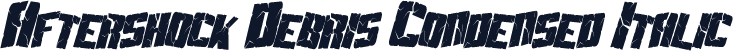 Aftershock Debris Condensed Italic